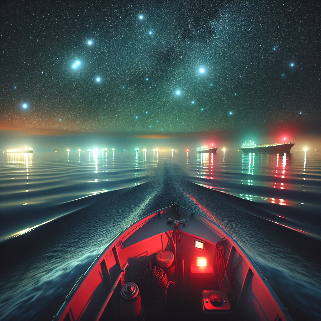 Πλοήγηση σε νύχτα: Διαδικασίες και Χρήση Ερυθρών και Πράσινων Φώτων Ναυσιπλοΐας