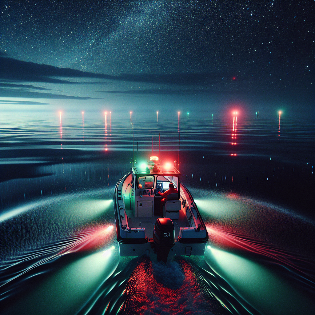 Πλοήγηση σε νυχτερινές συνθήκες και η χρήση των κόκκινων/πράσινων ναυτικών φώτων image