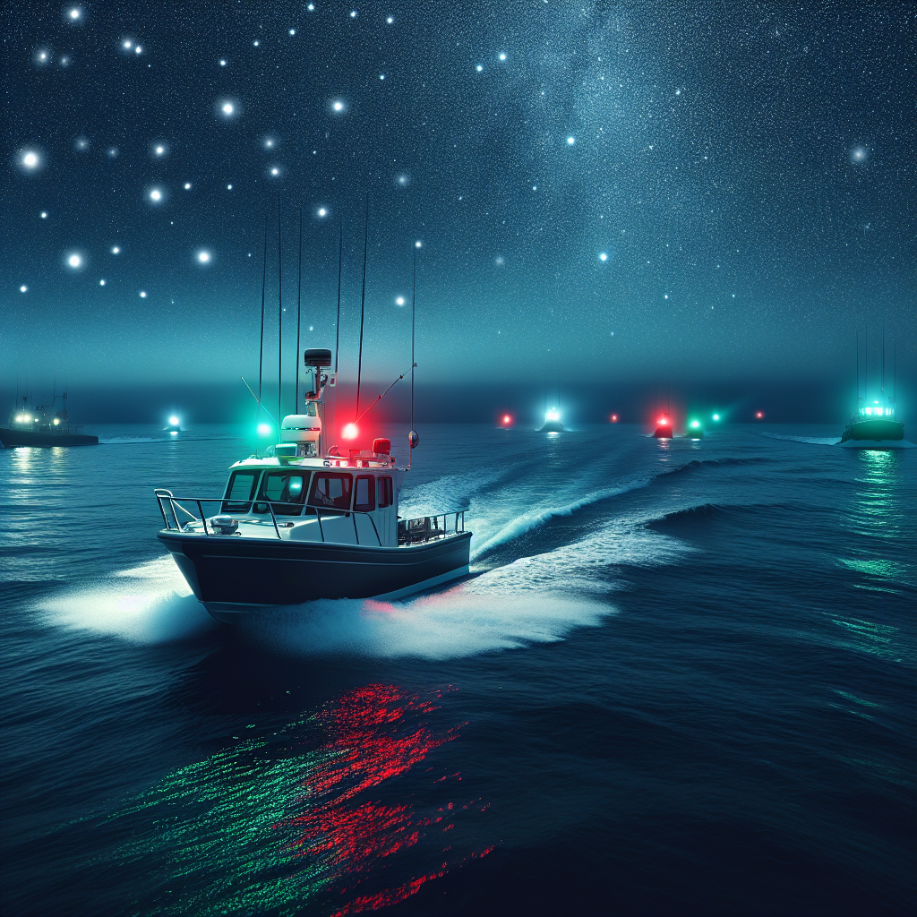 Πλοήγηση στο Βράδυ και Χρήση των Κόκκινων και Πράσινων Φώτων Ναυσιπλοΐας