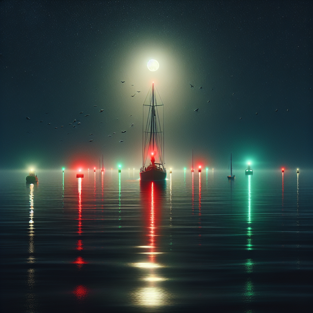 Πλοήγηση Νυκτός: Διαδικασίες και Χρήση Κόκκινων και Πράσινων Φώτων Ναυσιπλοΐας